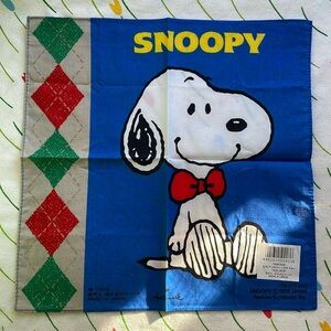 Vintage Hallmark Snoopy hankerchief/cloth New made in Japan
